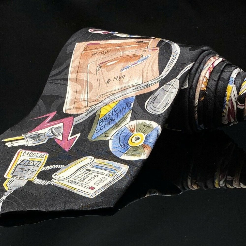 Unique NOVEL-TIES by Roffe Novelty Mens Silk Neck